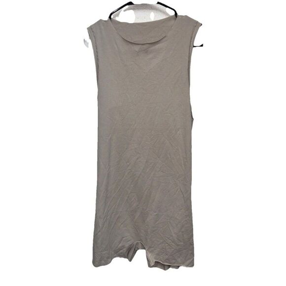 Skims Raw Edge Intimates Romper Stone 2X New Stretch Sleeveless Open Back